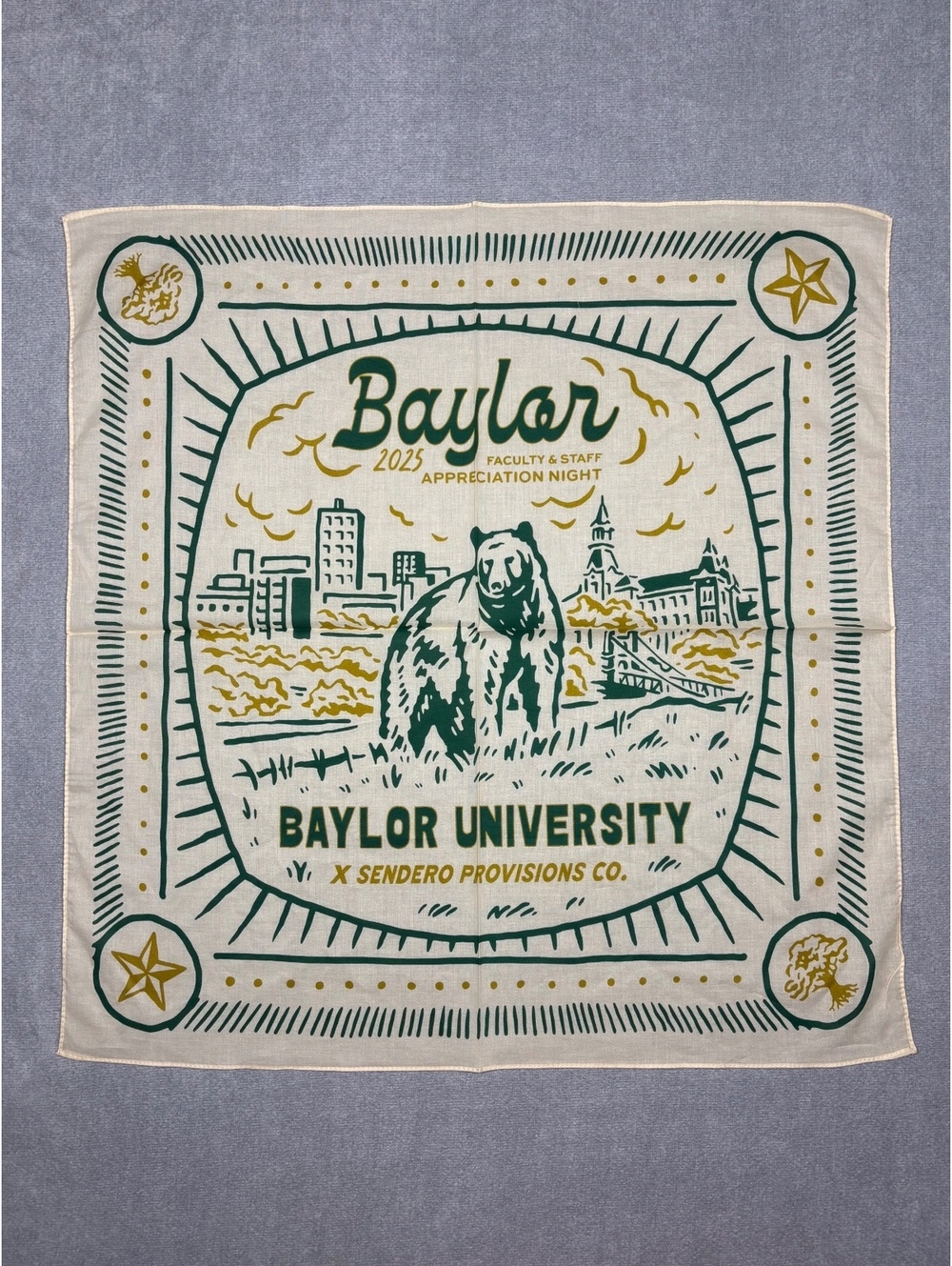 Baylor University x Sendero Provisions Co. Faculty & Staff Appreciation Bandana